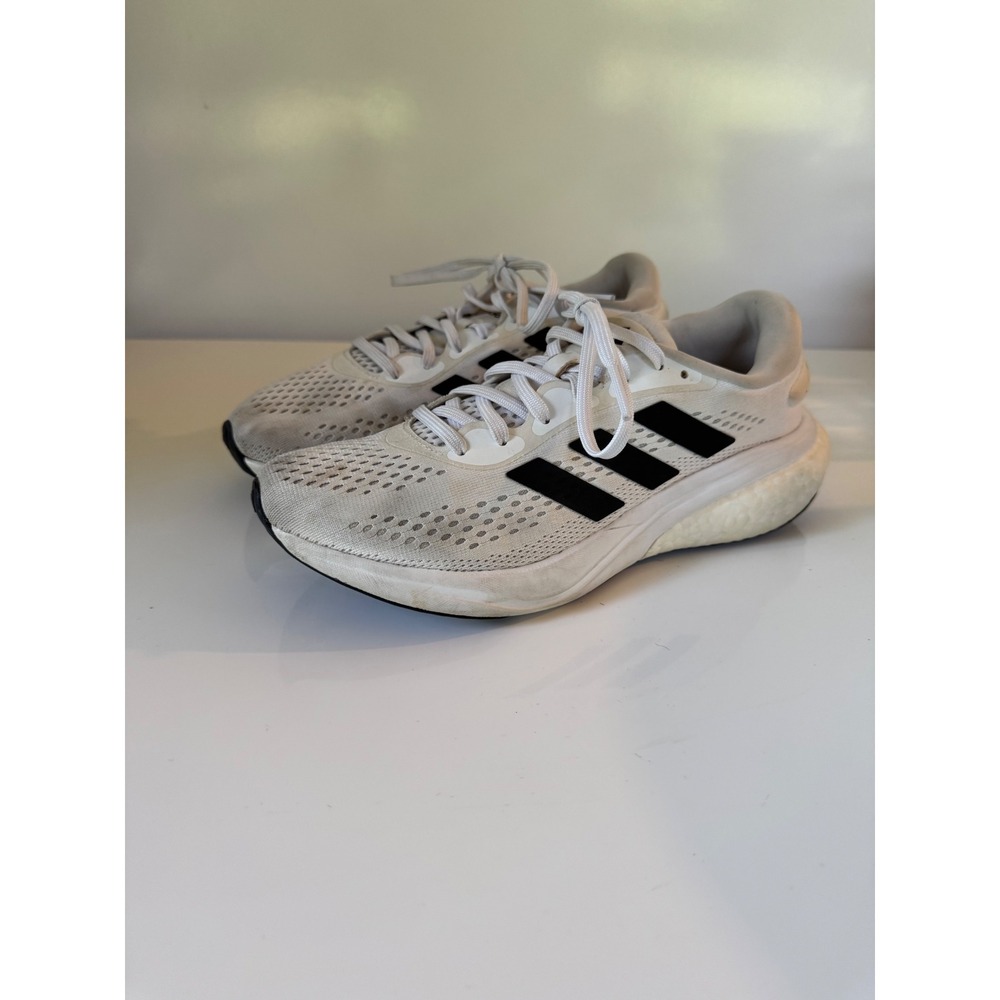 Adidas Supernova Running Shoes Womens 8.5 White Black Boost Sneakers GX2970